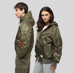 Бомбер Alpha Industries L-2B Hooded Gen II Green (Зелёный)