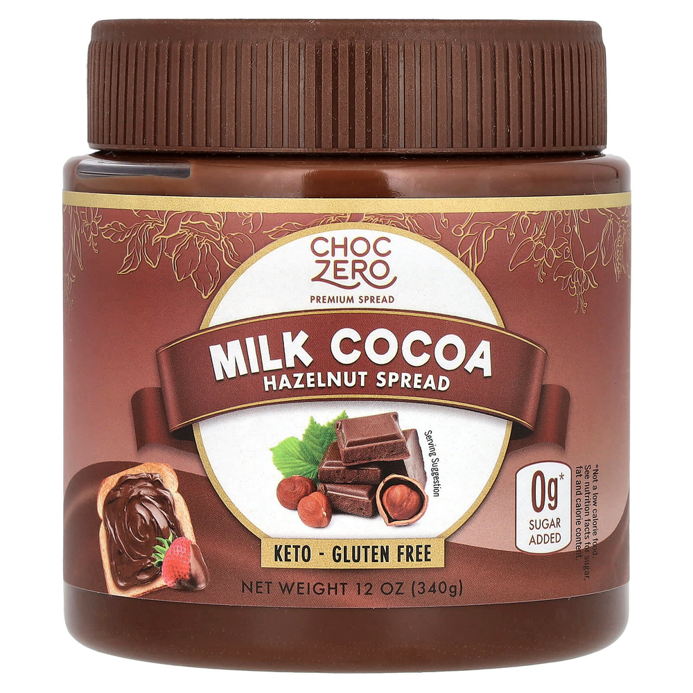 ChocZero, кетопаста, шоколадный фундук, 340 г (12 унций)