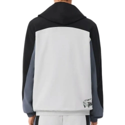Мужская теннисная куртка Lacoste Sport Colour-Block Track - grey/black