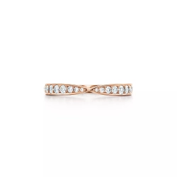 Кольцо из розового золота с бриллиантами, Tiffany 💎 Harmony. Единственное в наличии