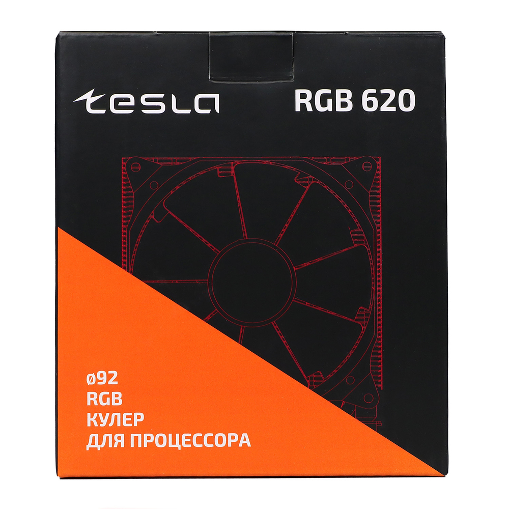 Кулер для CPU ТЕСЛА (TESLA) 620RGB, 2х92мм, 3-pin, Al+Cu, серебристый-белый-прозрачный/FRGB, 2200rpm, 64CFM, 23дБ, 6-PIPE(прямой контакт), TDP 180Вт, INTEL 1700/1200/115x/775/1366, AMD AM5/AM4/AM3(+)/AM2(+)/FM2(+)/FM1/754/940/939 (TSL-620-RGB)