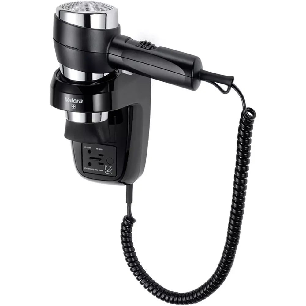 Настенный фен Valera Action 1600 Push Black/Chrome (542.06/044.05 Black) - 4