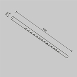 Светильник светодиодный для штанговой системы освещения Maytoni AXITY Points C101CL-L500-12W3-6K-BS