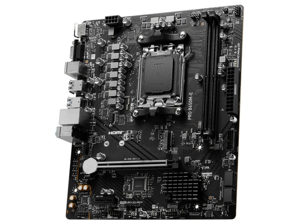 Материнская плата MSI Pro B650M-E, Socket AM5, AMD B650, mATX, RTL