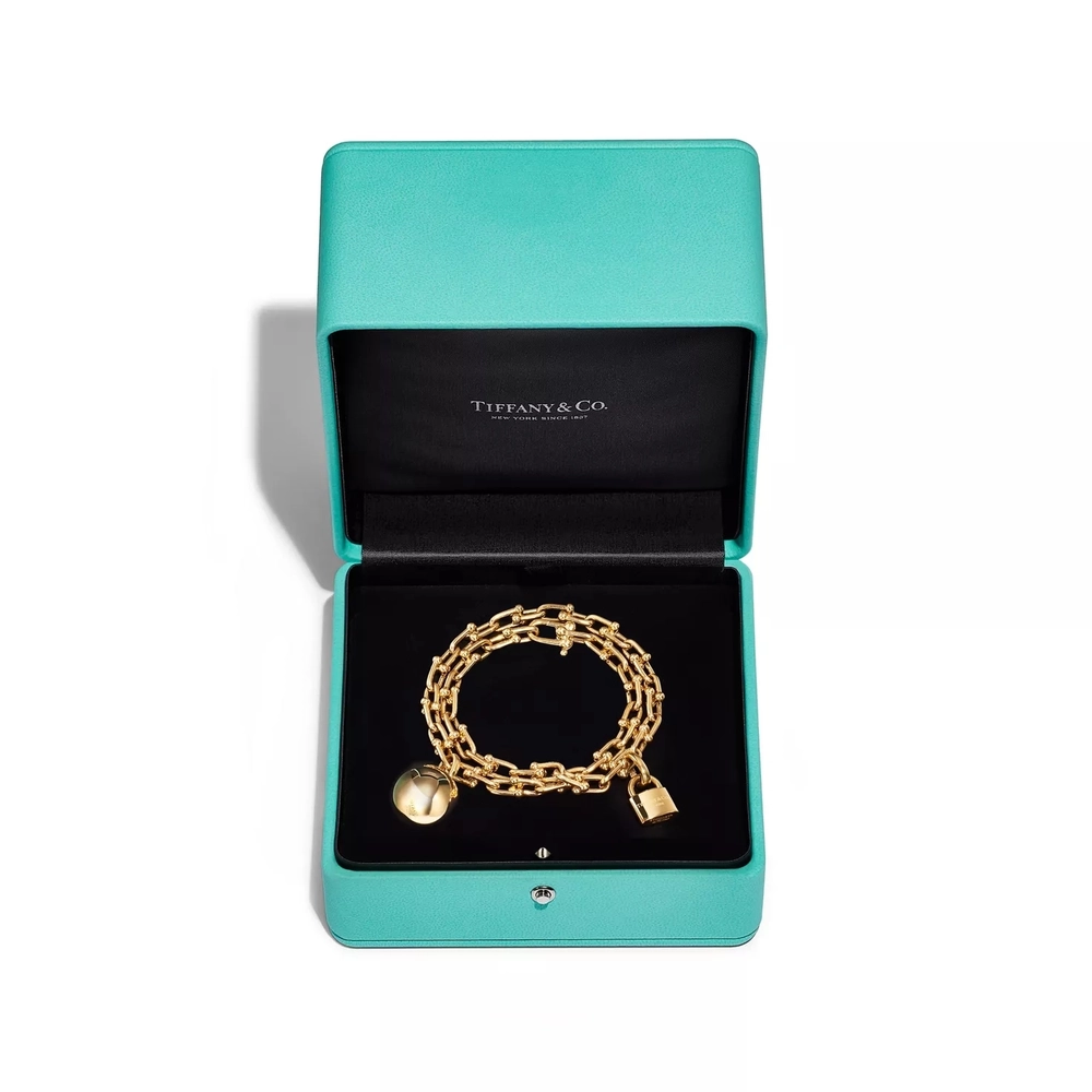 Браслет из жёлтого золота 18k,Tiffany 💠Hard Wear Small link