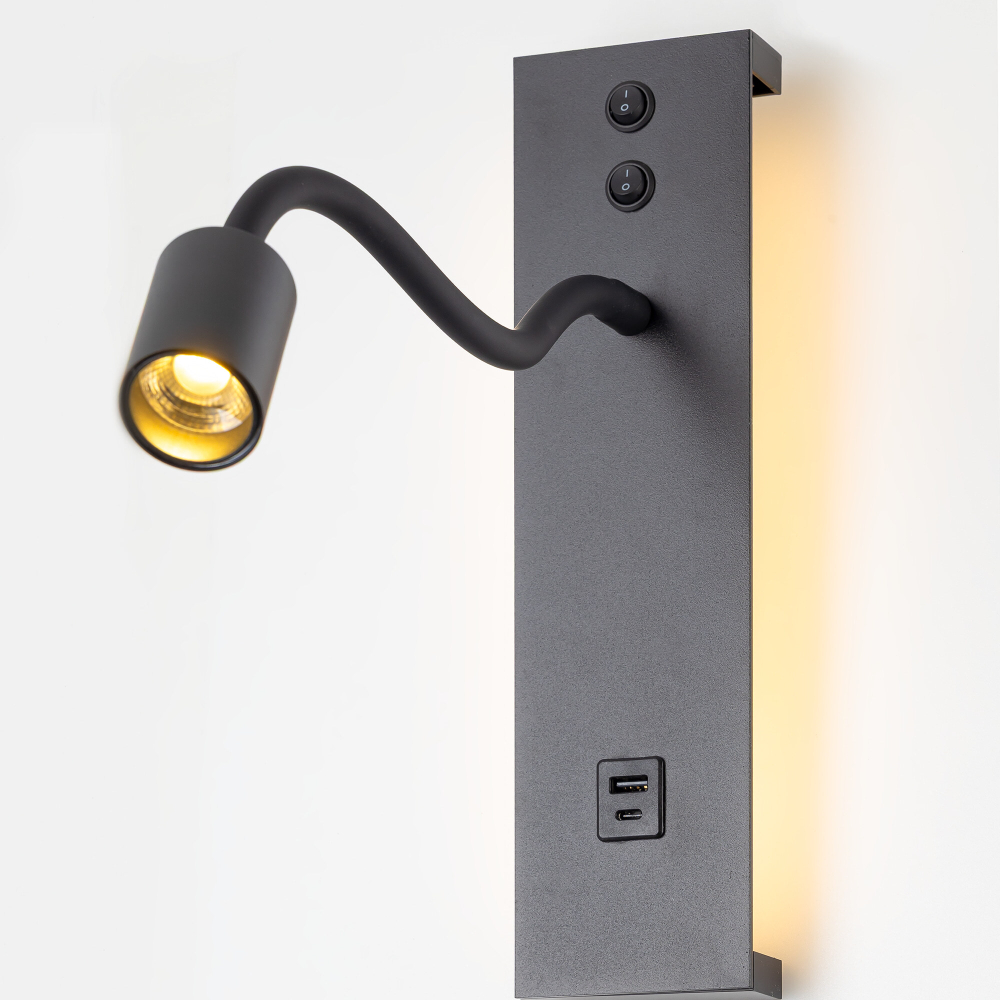 Citilux Декарт CL704471 LED USB Светильник с выключателем Чёрный
