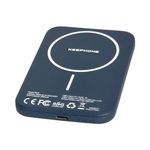 Powerbank магнитный с MagSafe Keephone Peekaboo 5000mAh кожаный синий