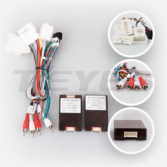 Магнитола для Toyota Land Cruiser 100, Lexus LX470 1998-2002 (левый руль, климат на ШГУ) - FarCar S500-TS20 монитор 10.36" 2K QLED на Android 14, Быстрейшая, CarPlay, 4G SIM-слот