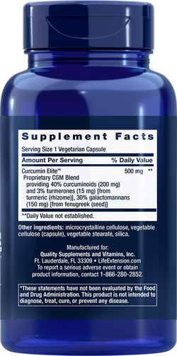 Curcumin Elite™ Turmeric Extract капсулы Life Extension