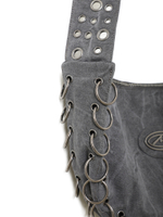Сумка Grey Washed Eyelet Canvas