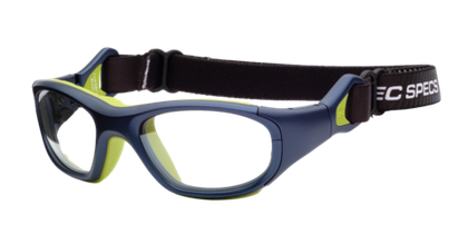 Спортивные очки с диоптриями Rec Specs / Rs-41 / Matte Navy / Green / для детей до 10 лет