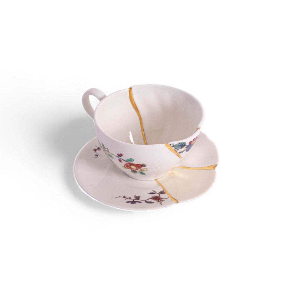 Чайная чашка с блюдцем Seletti Kintsugi №2