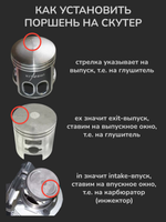 Поршень 139QMB на 100 кубов (диам.50,00, палец 13)