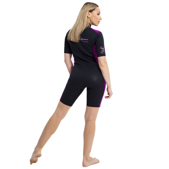 Гидрокостюм женский Marlin Costa Shorty Lady 2 мм черно-фиолетовый