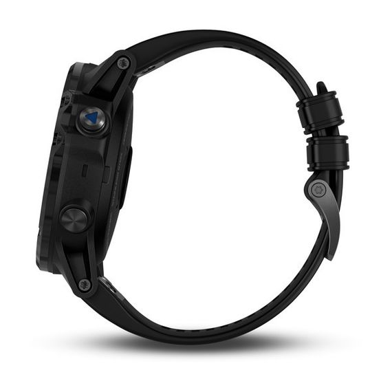 Умные часы - дайвинг компьютер Garmin Descent Mk1 Sapphire серые с черным силиконовым ремешком