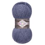Пряжа Alize (Ализе) Superlana Midi / уп.5 мот. по 100 г, 170м, 203 джинса меланж А