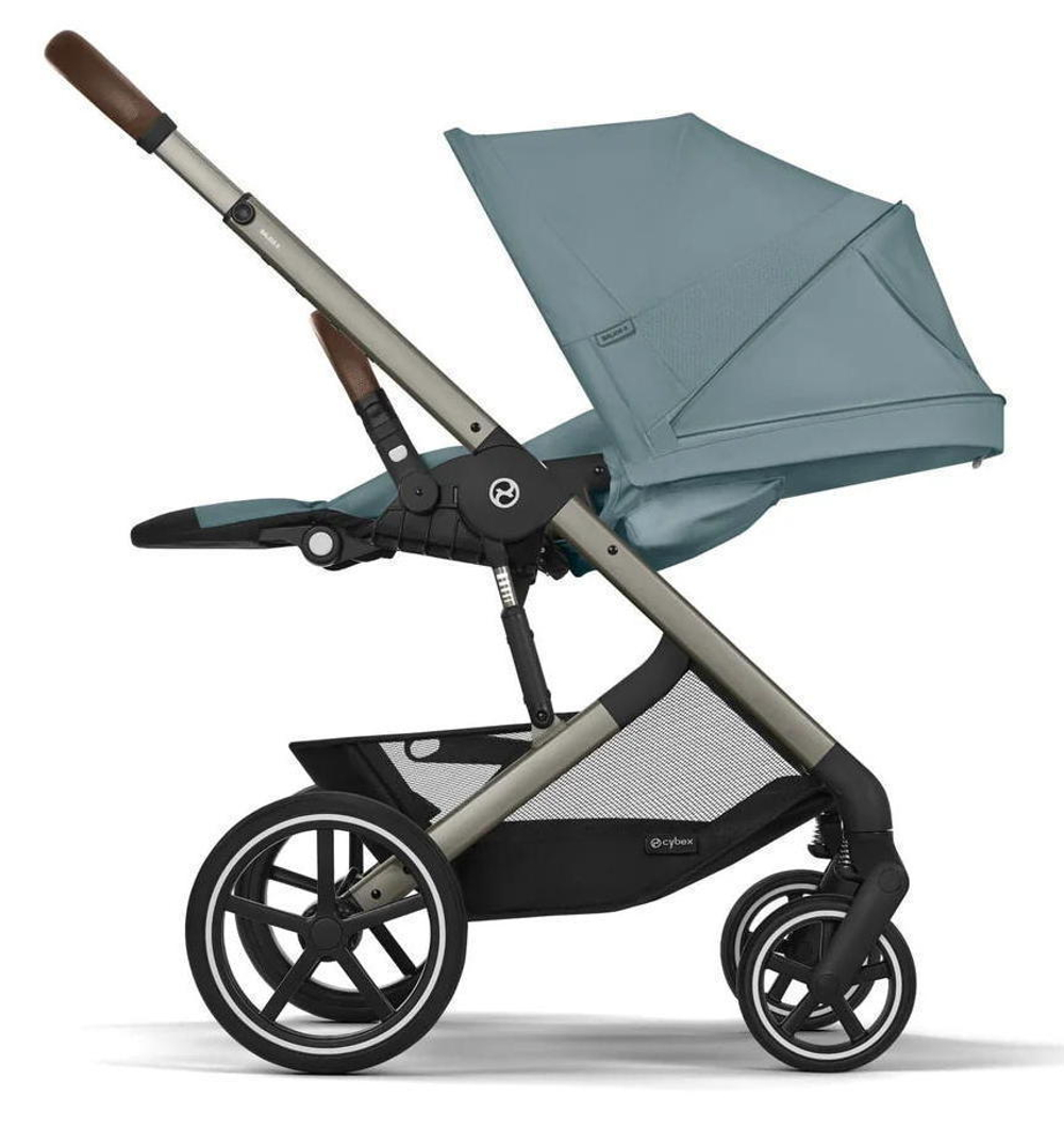 Коляска Cybex Balios S Lux TPE 2025 Cloud G i-Size Moon Black Plus 3 в 1 Stormy Blue