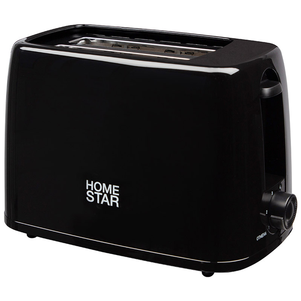 Тостер HOMESTAR HS-1015, 650Вт, черный