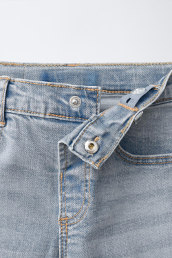 ZARA БАЗОВЫЕ ДЖИНСЫ СКИННИ, ВЫЦВЕТШИЙ СИНИЙ