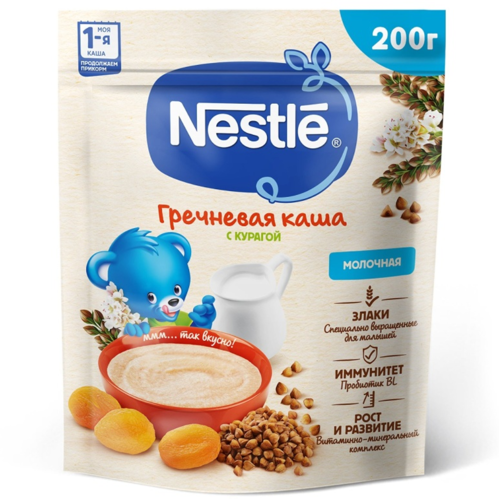 Каша Nestle Гречневая Курага 200 гр