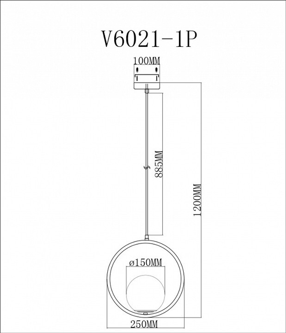 Подвесной светильник Moderli Barocco V6021-1P