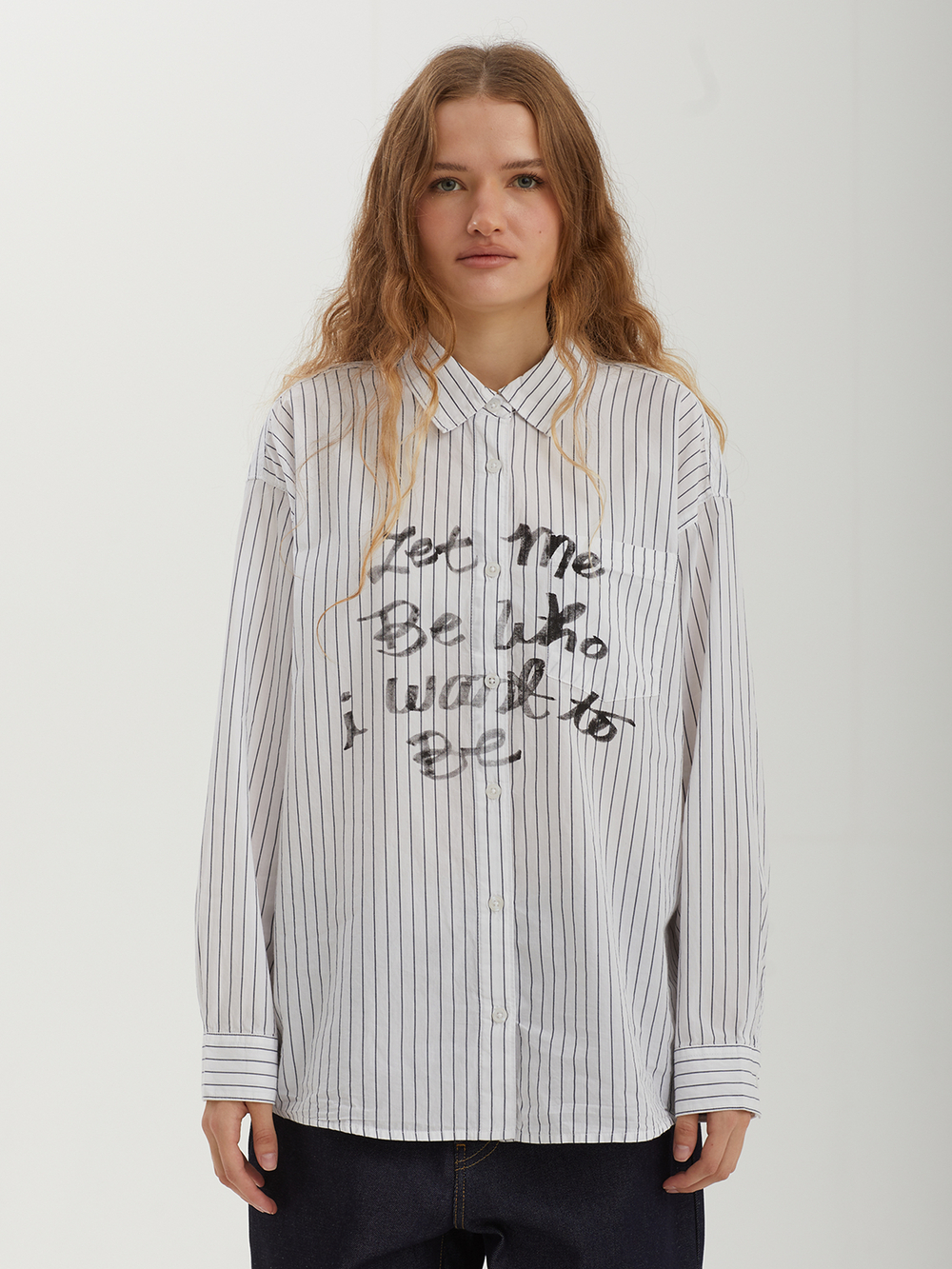 Женская Рубашка Obey Carlotta Stripe