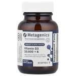Metagenics, витамин D3 10 000 с витамином K, 60 капсул