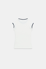 ФУТБОЛКА С КОРОТКИМИ РУКАВАМИ И ДВОЙНЫМ ЭФФЕКТОМ — ZARA