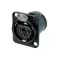 Neutrik NC3FD-V-B панельный разъем XLR female серии D,вертикальная установка на ПП, черненый корпус,