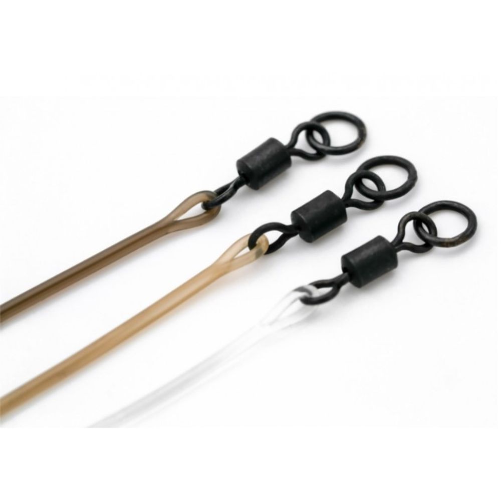 KORDA Поводковый материал Dark Matter Ring Swivel Weed 30lb 30см
