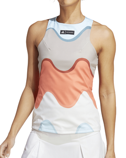Женский топ теннисный Adidas Marimekko Tennis Tank Top - разноцветный/semi coral