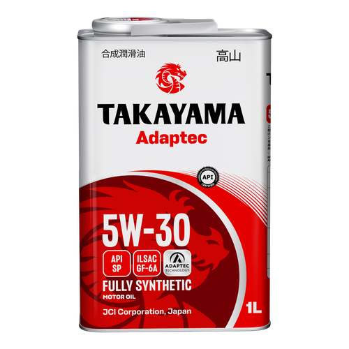 Моторное масло Takayama Adaptec 5W-30, SP, GF-6A, синтетическое, 1 л