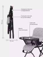 Стол-стул MOWBaby "BRAVO" RH510 Mineral Silver