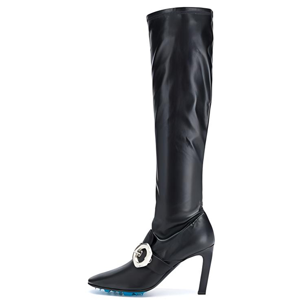 OFF-WHITE buckle-detail over-the-knee boots Women"s