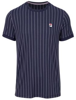 Мужская футболка Fila BB1 Stripes - navy/white
