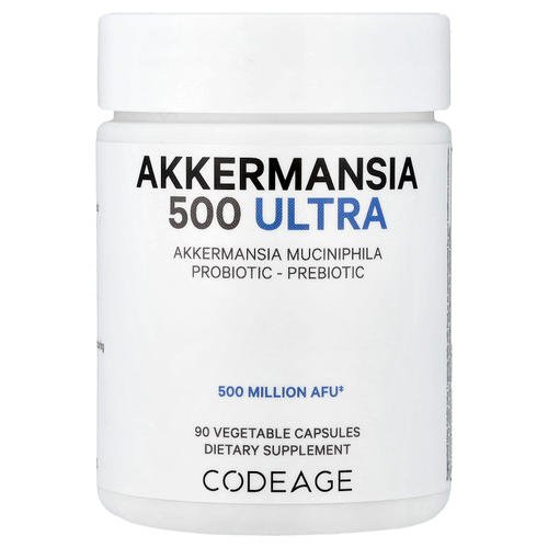 Codeage, Akkermansia 500 Ultra, аккермансия, 90 растительных капсул