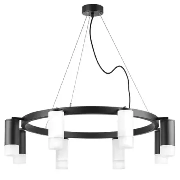 Люстра подвесная 8*GU10 LR0183643741 черный/белый Rullo Lightstar