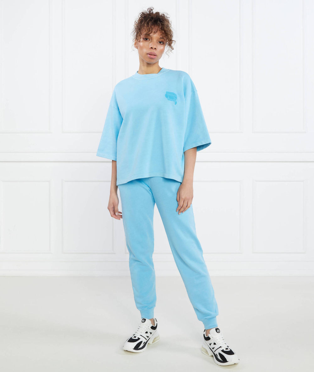 Худи ikonik 2.0 tonal Karl Lagerfeld - голубой(231W1816)