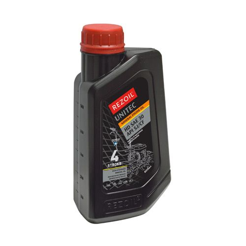 Масло Rezoil UNITEC 4-х такт, минеральное, HD SAE30API SJ/CF 0,6л.