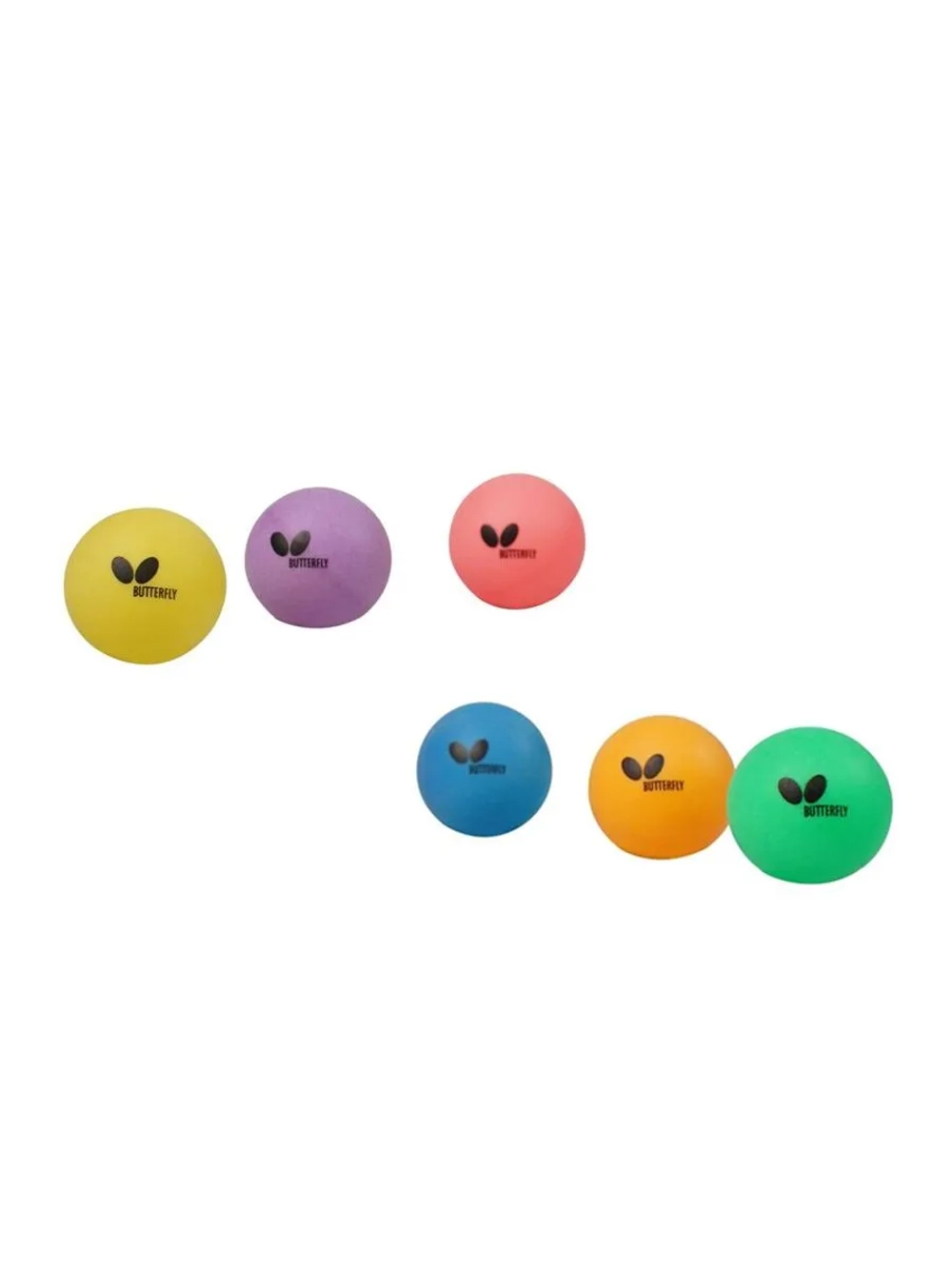 Мячи для настольного тенниса Butterfly Coloured 6 шт