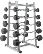 Штанга неразборная обрезиненная 15 кг. Прямой гриф. VictoryFit VF-DX4150