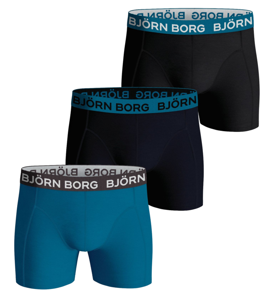 Мужские спортивные боксеры Björn Borg Cotton Stretch Boxer 3P - разноцветный
