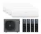 Мульти сплит-система Casarte 4 x CAS25CX1/R3-W / 4U75CM1/R3