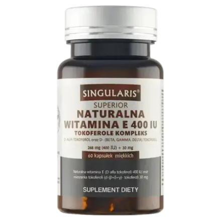 Singularis Superior Natural Vitamin E 400 Tocopherols Complex - 60 капсул