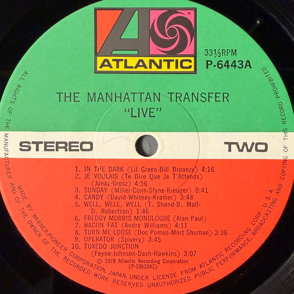 The Manhattan Transfer ‎– Live (Япония 1981г.)