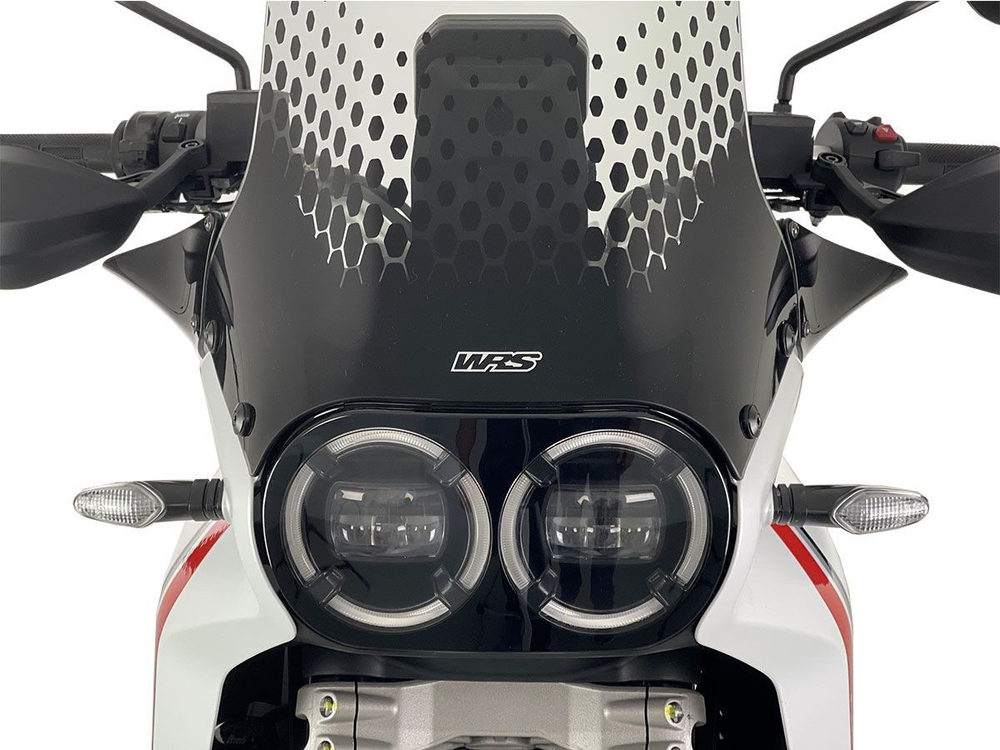 DU026NL WRS PAIR OF BLACK SIDE DEFLECTORS (DSRT X)