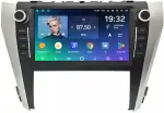 Магнитола для Toyota Camry 55 2014-2018 (рамка с крутилками и кнопками) - Teyes CC2 PLUS монитор 9" QLED, Android 10, Быстрая, SIM-слот