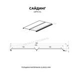 Сайдинг металлический L -Брус ХL VikingMP Е- RALL 6005 Зеленый мох 0.5мм
