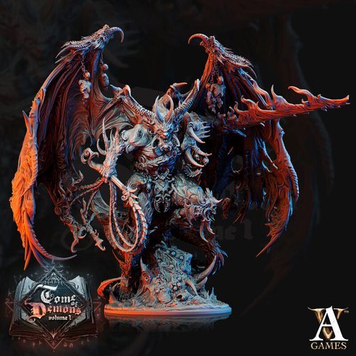 Grand Alliance Chaos Blades of Khorne Chaos Daemons Daemon Prince Кровожад Кхорна миниатюра для dnd, днд, pathfinder, фентези, Настольная игра, НРИ, Варгейм, РПГ