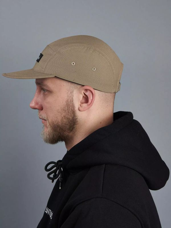 Кепка 5 panel patch Песочная - фото 3